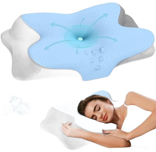 Oreiller Ergonomique Cervical – Soulagement des Douleurs & Sommeil Réparateur